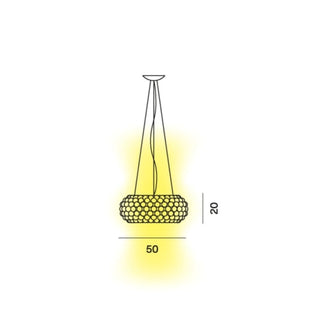 Foscarini Caboche Plus Media suspension lamp LED transparent - Buy now on ShopDecor - Discover the best products by FOSCARINI design