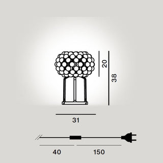 Foscarini Caboche Plus table lamp LED transparent - Buy now on ShopDecor - Discover the best products by FOSCARINI design