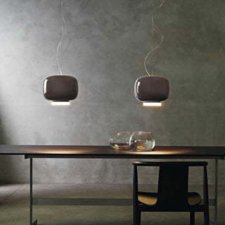 Foscarini Chouchin 3 dimmable suspension lamp grey - Buy now on ShopDecor - Discover the best products by FOSCARINI design