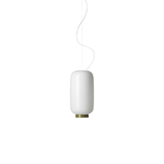 Foscarini Chouchin 2 Reverse dimmable suspension lamp white with green border - Buy now on ShopDecor - Discover the best products by FOSCARINI design