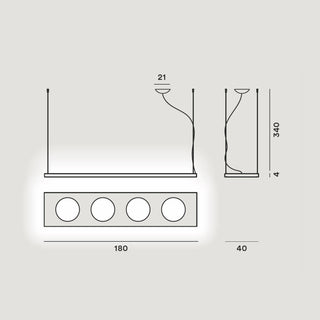 Foscarini Dolmen LED dimmable suspension lamp aluminum - Buy now on ShopDecor - Discover the best products by FOSCARINI design