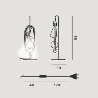 Foscarini Filo LED dimmable table lamp southern talisman - Buy now on ShopDecor - Discover the best products by FOSCARINI design