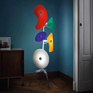 Foscarini Orbital floor lamp multicolor silkscreen-printed glass - Buy now on ShopDecor - Discover the best products by FOSCARINI design