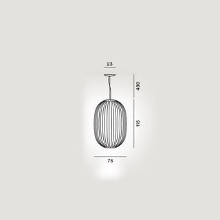 Foscarini Plass Grande LED suspension lamp grey - Buy now on ShopDecor - Discover the best products by FOSCARINI design