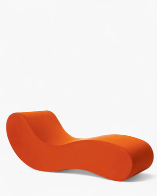 Gufram Alvar chaise longue in polyurethane upholstered with fabric Orange - Buy now on ShopDecor - Discover the best products by GUFRAM design