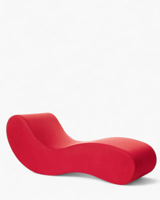 Gufram Alvar chaise longue in polyurethane upholstered with fabric Red - Buy now on ShopDecor - Discover the best products by GUFRAM design