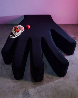 Gufram Mano domestic sculpture and seat upholstered with velvet - Buy now on ShopDecor - Discover the best products by GUFRAM design