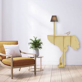 Ibride Mobilier de Compagnie Capsule Gold Diva Lucia wall console with integrated lamp - Buy now on ShopDecor - Discover the best products by IBRIDE design