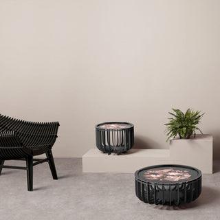 Ibride Extra-Muros Medusa 46 OUTDOOR coffee table with Lévitation Rose tray diam. 46 cm. - Buy now on ShopDecor - Discover the best products by IBRIDE design