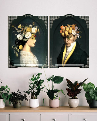 Ibride Galerie de Portraits Marla/Abel tray/picture 45x62.5 cm - 18x25 in - Buy now on ShopDecor - Discover the best products by IBRIDE design