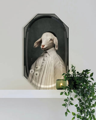 Ibride Galerie de Portraits L'agneau/Le Renard tray/picture 34x57 cm - 13x22 in - Buy now on ShopDecor - Discover the best products by IBRIDE design