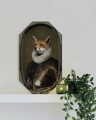 Ibride Galerie de Portraits L'agneau/Le Renard tray/picture 34x57 cm - 13x22 in - Buy now on ShopDecor - Discover the best products by IBRIDE design