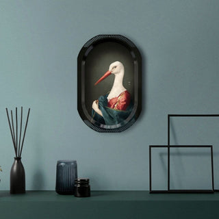 Ibride Galerie de Portraits Madame La Cigogne tray/picture 31x46 cm. - Buy now on ShopDecor - Discover the best products by IBRIDE design