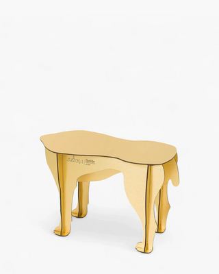 Ibride Mobilier de Compagnie Capsule Blossom Sultan stool/coffee table Gold - Buy now on ShopDecor - Discover the best products by IBRIDE design