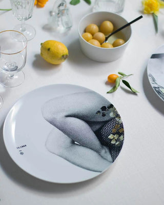 Ibride Porcelaine set 2 dinner plates diam. 27 cm - 10.6 in - Buy now on ShopDecor - Discover the best products by IBRIDE design