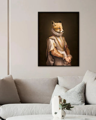 Ibride Portrait Collector Renard/Agathe L print 64x85 cm - 25x33 in - Buy now on ShopDecor - Discover the best products by IBRIDE design