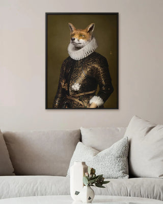 Ibride Portrait Collector Renard/Agathe L print 64x85 cm - 25x33 in - Buy now on ShopDecor - Discover the best products by IBRIDE design