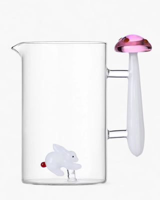 Ichendorf Alice jug white rabbit & pink mushroom - Buy now on ShopDecor - Discover the best products by ICHENDORF design