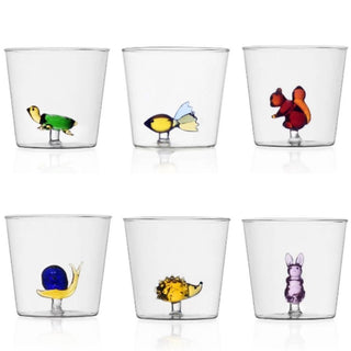 Ichendorf Animal Farm set 6 tumbler mix land and sea fantasy by Alessandra Baldereschi - Buy now on ShopDecor - Discover the best products by ICHENDORF design