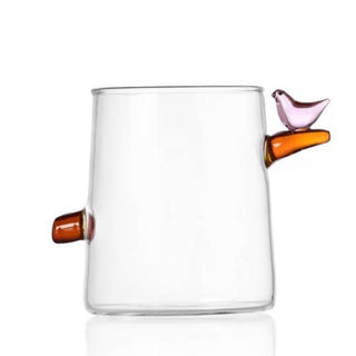 Ichendorf Birds water glass pink bird by Tomoko Mizu - Buy now on ShopDecor - Discover the best products by ICHENDORF design