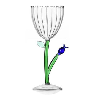 Ichendorf Botanica optical stemmed glass flower Ichendorf Blue Flower - Buy now on ShopDecor - Discover the best products by ICHENDORF design