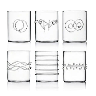 Ichendorf Decò set 6 water glasses assorted Transparent - Buy now on ShopDecor - Discover the best products by ICHENDORF design
