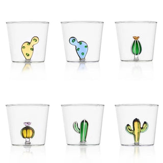 Ichendorf Desert Plants set 6 tumblers cactus mix - Buy now on ShopDecor - Discover the best products by ICHENDORF design