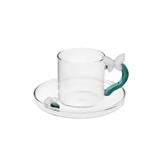Ichendorf Fruits & Flowers coffee/tea cup with saucer Ichendorf White Butterfly Coffee - Buy now on ShopDecor - Discover the best products by ICHENDORF design