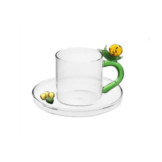 Ichendorf Fruits & Flowers coffee/tea cup with saucer Ichendorf Snail Coffee - Buy now on ShopDecor - Discover the best products by ICHENDORF design