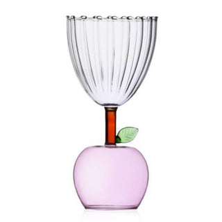Ichendorf Fruits & Flowers stemmed glass pear/apple Ichendorf Pink Apple - Buy now on ShopDecor - Discover the best products by ICHENDORF design