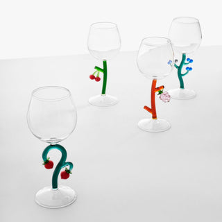 Ichendorf Fruits & Flowers set 6 stemmed wine glasses mix - Buy now on ShopDecor - Discover the best products by ICHENDORF design