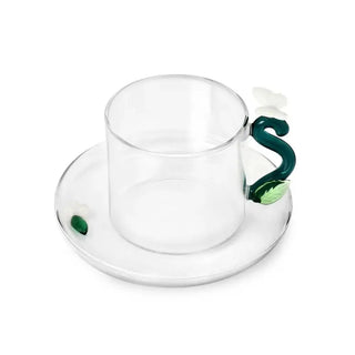 Ichendorf Fruits & Flowers coffee/tea cup with saucer Ichendorf White Butterfly Tea - Buy now on ShopDecor - Discover the best products by ICHENDORF design