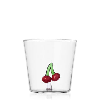 Ichendorf Fruits & Flowers tumbler by Alessandra Baldereschi Cherries - Buy now on ShopDecor - Discover the best products by ICHENDORF design