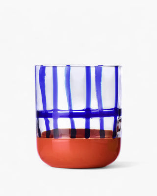 Ichendorf Gesti tumbler "Righe" by Margherita Rui Blue-Red - Buy now on ShopDecor - Discover the best products by ICHENDORF design