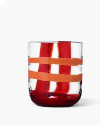 Ichendorf Gesti tumbler "Righe" by Margherita Rui Burgundy-Orange - Buy now on ShopDecor - Discover the best products by ICHENDORF design