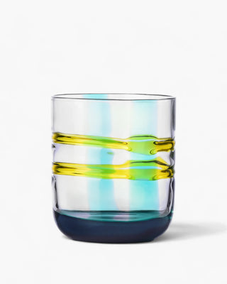 Ichendorf Gesti tumbler "Righe" by Margherita Rui Turquoise-Yellow - Buy now on ShopDecor - Discover the best products by ICHENDORF design