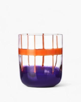 Ichendorf Gesti tumbler "Righe" by Margherita Rui Orange-Lilac - Buy now on ShopDecor - Discover the best products by ICHENDORF design