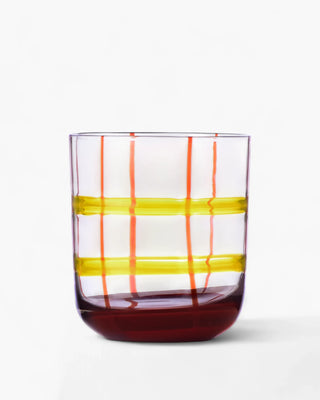 Ichendorf Gesti tumbler "Righe" by Margherita Rui Yellow-Burgundy - Buy now on ShopDecor - Discover the best products by ICHENDORF design