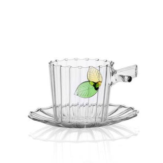 Ichendorf Greenwood coffee/tea cup with saucer leaves Tea - Buy now on ShopDecor - Discover the best products by ICHENDORF design