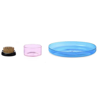 Ichendorf Kenzan set of 3 items: 2 glass trays + 1 brass flower frog L - Buy now on ShopDecor - Discover the best products by ICHENDORF design