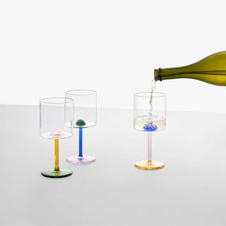 Ichendorf Luna goblet with coloured dot - Buy now on ShopDecor - Discover the best products by ICHENDORF design