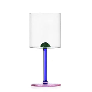Ichendorf Luna goblet with coloured dot Green - Buy now on ShopDecor - Discover the best products by ICHENDORF design