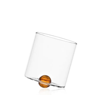 Ichendorf Luna tilting tumbler with coloured dot Amber - Buy now on ShopDecor - Discover the best products by ICHENDORF design
