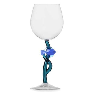 Ichendorf Marine Garden stemmed glass blue fish by Alessandra Baldereschi - Buy now on ShopDecor - Discover the best products by ICHENDORF design