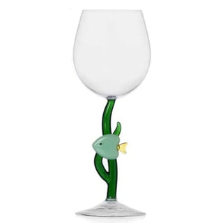 Ichendorf Marine Garden stemmed glass with fish Green - Buy now on ShopDecor - Discover the best products by ICHENDORF design