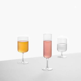 Ichendorf Pleats water stemmed glass by Denis Guidone - Buy now on ShopDecor - Discover the best products by ICHENDORF design