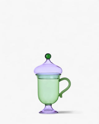 Ichendorf Sogni d'Oriente mug with lid Ichendorf Green Lilac - Buy now on ShopDecor - Discover the best products by ICHENDORF design