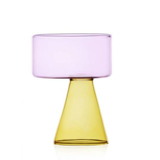 Ichendorf Travasi rectangle glass Ichendorf Pink Yellow - Buy now on ShopDecor - Discover the best products by ICHENDORF design