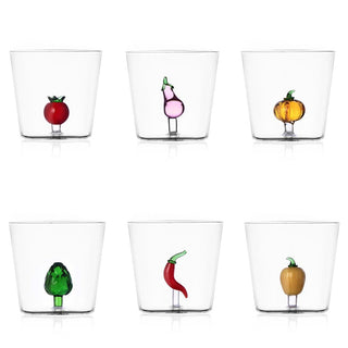 Ichendorf Vegetables set 6 tumbler mix by Alessandra Baldereschi - Buy now on ShopDecor - Discover the best products by ICHENDORF design