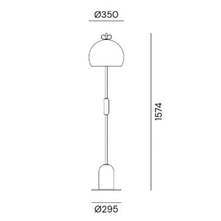 Il Fanale Bon Ton floor lamp 3/4 - Metal - Buy now on ShopDecor - Discover the best products by IL FANALE design